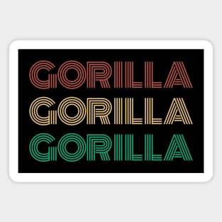 "Gorilla Gorilla Gorilla" Scientific Name, Western Lowland Gorilla Magnet